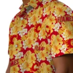 Calgary Flames Hawaiian Shirt – Hibiscus Tropics