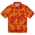 Calgary Flames Hawaiian Shirt – Monstera Layer