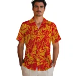 Calgary Flames Hawaiian Shirt – Monstera Layer
