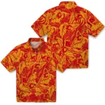 Calgary Flames Hawaiian Shirt – Monstera Layer