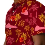 Calgary Flames Hawaiian Shirt – Palm And Clouds