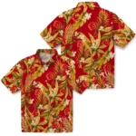 Calgary Flames Hawaiian Shirt – Palm Leaves