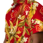 Calgary Flames Hawaiian Shirt – Palm Leaves