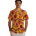 Calgary Flames Hawaiian Shirt – Palm Sunset