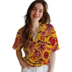 Calgary Flames Hawaiian Shirt – Palm Sunset