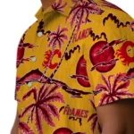 Calgary Flames Hawaiian Shirt – Palm Sunset