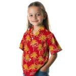 Calgary Flames Hawaiian Shirt – Palm Tree Motif