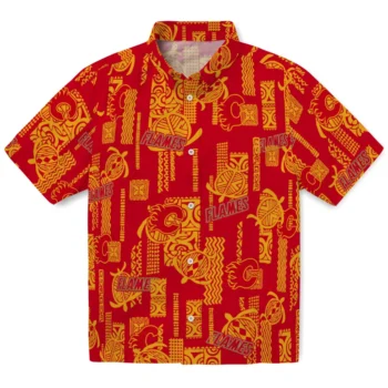 calgary flames turtle lines red hawaiian shirts best selling