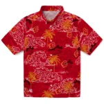 Calgary Flames Hawaiian Shirt – Wave Palm