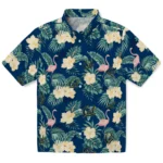 California Golden Bears Hawaiian Shirt – Flamingo and Hibiscus