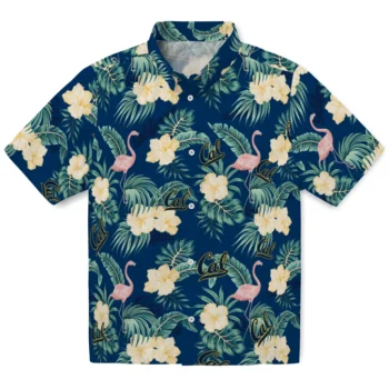 california golden bears flamingo palms blue hawaiian shirts best selling