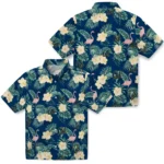 California Golden Bears Hawaiian Shirt – Flamingo and Hibiscus