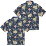 California Golden Bears Hawaiian Shirt – Flamingo Hibiscus