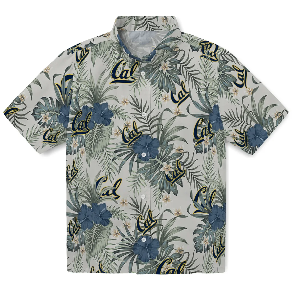 California Golden Bears Hawaiian Shirt - Hibiscus Designs california golden bears hibiscus designs beige hawaiian shirts best selling