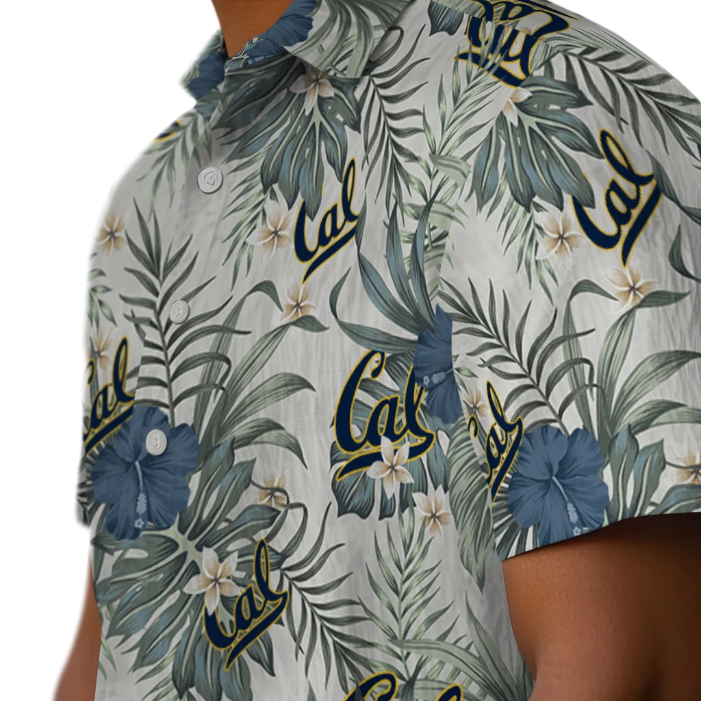 California Golden Bears Hawaiian Shirt - Hibiscus Designs california golden bears hibiscus designs beige hawaiian shirts trendy