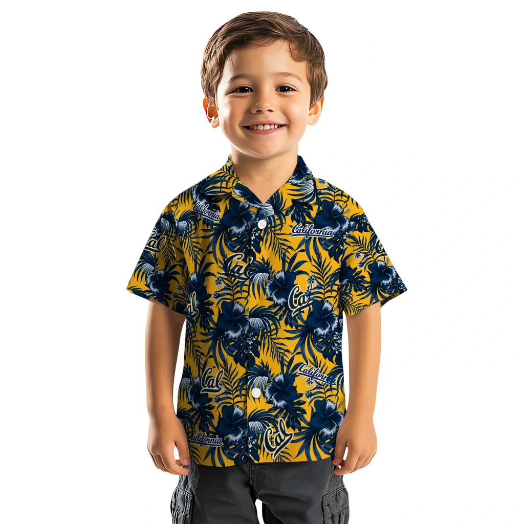 California Golden Bears Hawaiian Shirt - Hibiscus Exotic california golden bears hibiscus exotic blue hawaiian shirts top rated