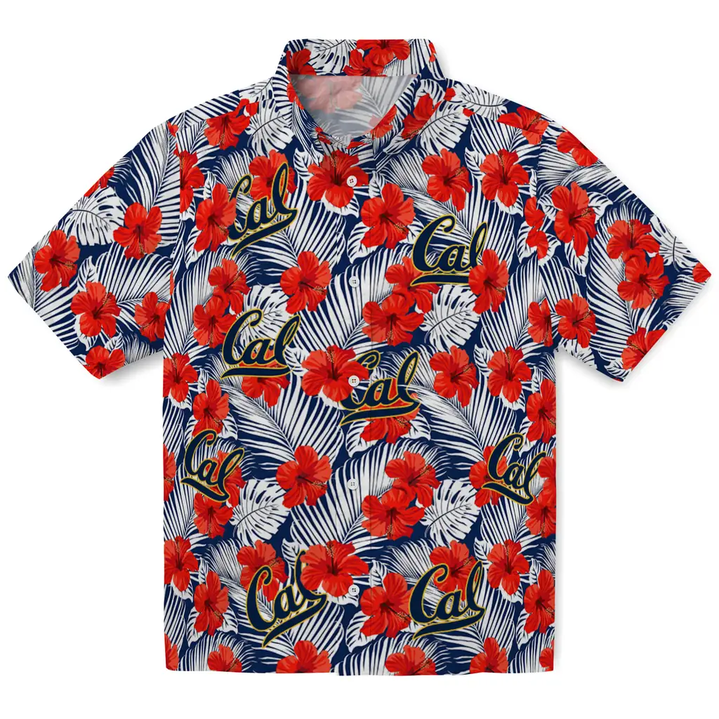 California Golden Bears Hawaiian Shirt - Hibiscus Fiesta california golden bears hibiscus fiesta red royal blue hawaiian shirts best selling