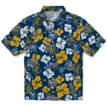 California Golden Bears Hawaiian Shirt – Hibiscus Flower Design