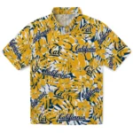 California Golden Bears Hawaiian Shirt – Hibiscus Overlay