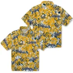 California Golden Bears Hawaiian Shirt – Hibiscus Overlay
