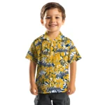 California Golden Bears Hawaiian Shirt – Hibiscus Overlay
