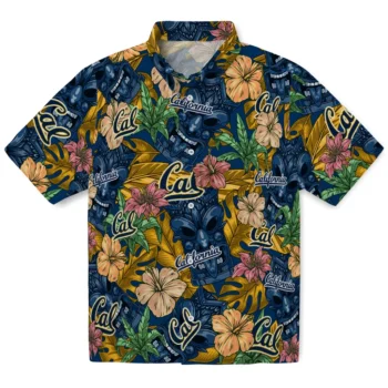 california golden bears tiki jungle blue hawaiian shirts best selling