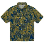 California Golden Bears Hawaiian Shirt – Leaf Outline