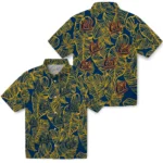 California Golden Bears Hawaiian Shirt – Leaf Outline