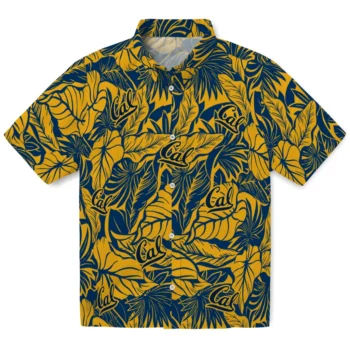 california golden bears monstera layer blue hawaiian shirts best selling