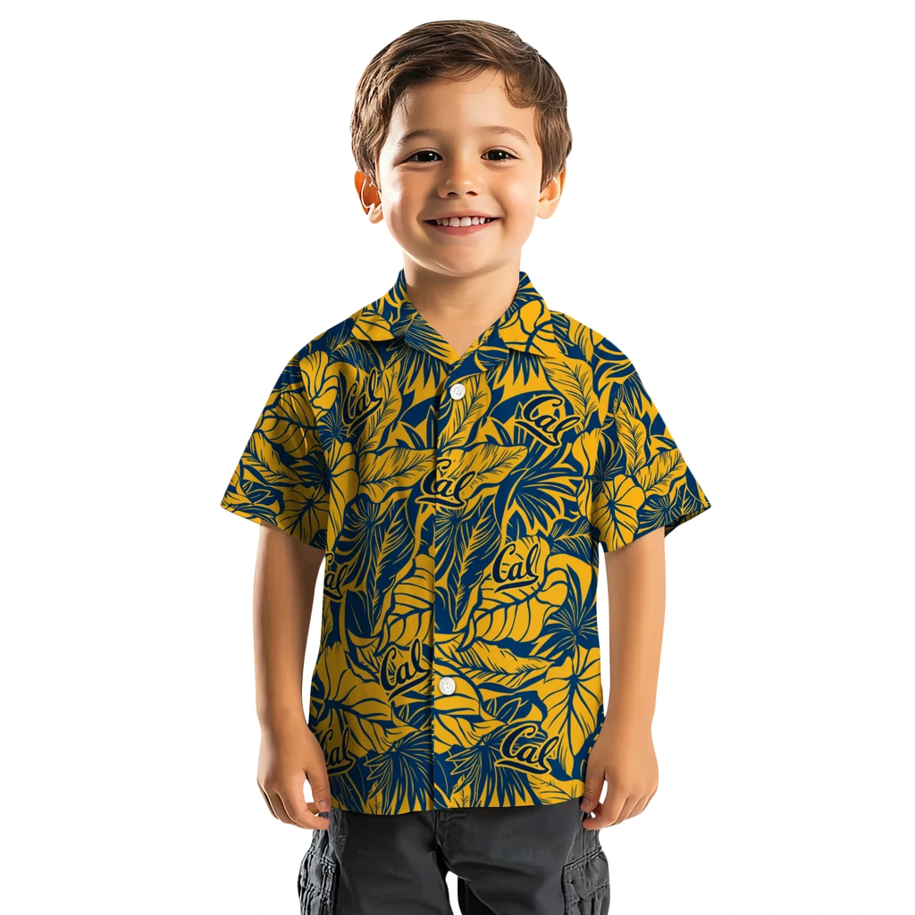 California Golden Bears Hawaiian Shirt - Monstera Layer california golden bears monstera layer blue hawaiian shirts top rated