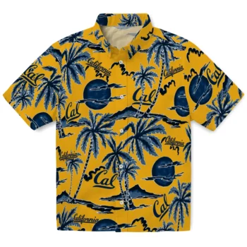california golden bears palm sunset hawaiian shirts best selling