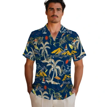 california golden bears palm tree island blue hawaiian shirts fashion forward
