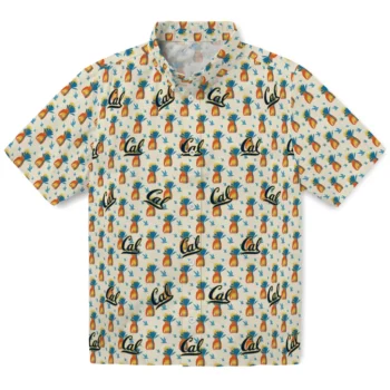 california golden bears pineapple delight beige hawaiian shirts best selling
