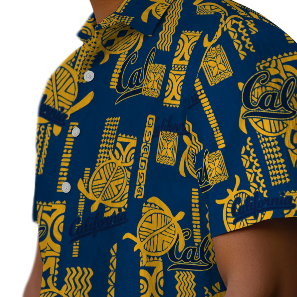 California Golden Bears Hawaiian Shirt - Turtle Lines california golden bears turtle lines blue hawaiian shirts trendy
