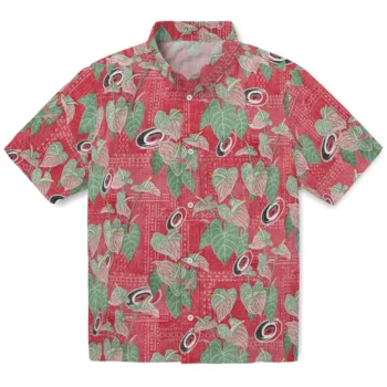 carolina hurricanes anthurium overlay red hawaiian shirts best selling