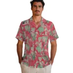 Carolina Hurricanes Hawaiian Shirt – Anthurium Overlay