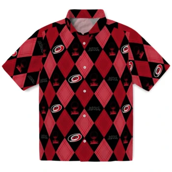 carolina hurricanes balloon plaid red hawaiian shirts best selling