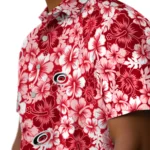 Carolina Hurricanes Hawaiian Shirt – Hibiscus Blooms