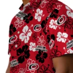Carolina Hurricanes Hawaiian Shirt – Hibiscus Flower Design