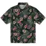 Carolina Hurricanes Hawaiian Shirt – Hibiscus Leaves Pattern