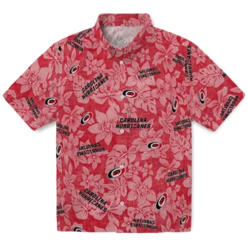 carolina hurricanes hibiscus oasis red hawaiian shirts best selling