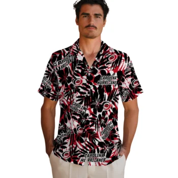 carolina hurricanes hibiscus overlay hawaiian shirts fashion forward