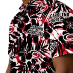 Carolina Hurricanes Hawaiian Shirt – Hibiscus Overlay