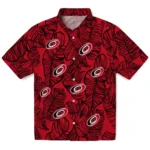 Carolina Hurricanes Hawaiian Shirt – Leaf Outline