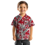 Carolina Hurricanes Hawaiian Shirt – Palm Leaves