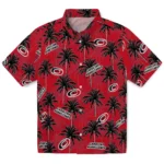 Carolina Hurricanes Hawaiian Shirt – Palm Tree Motif