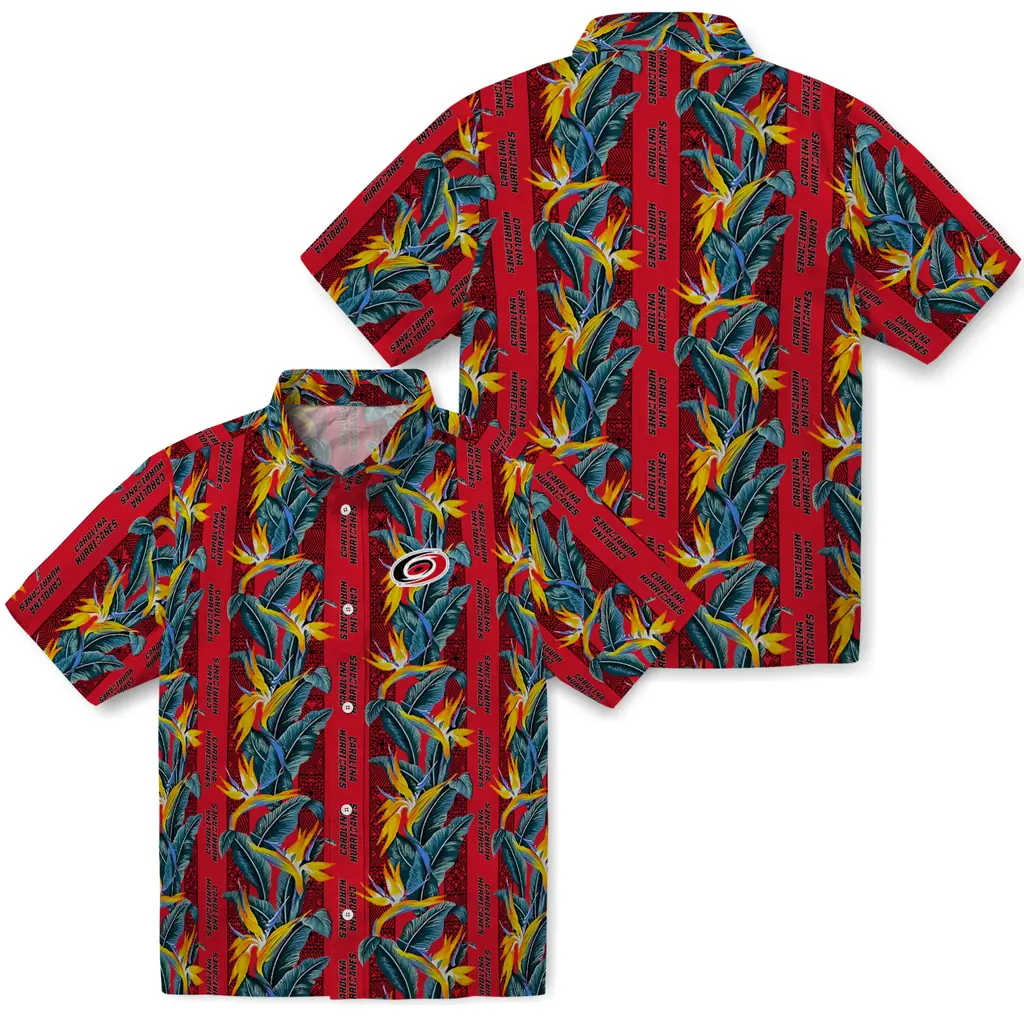 Carolina Hurricanes Hawaiian Shirt - Paradise Vines carolina hurricanes paradise vines red hawaiian shirts high quality