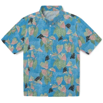 carolina panthers anthurium overlay blue hawaiian shirts best selling
