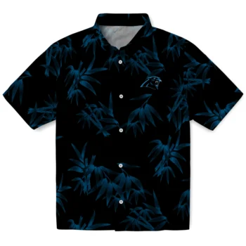 carolina panthers bamboo branches blue black hawaiian shirts best selling