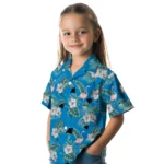Carolina Panthers Hawaiian Shirt – Flamingo and Hibiscus